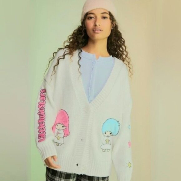 FOREVER 21 Sanrio X Little Twin Stars Knit Cardigan Sweater